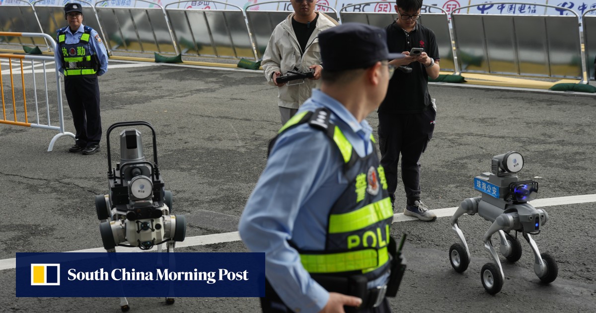 China’s armed police mull riot control without human contact at all