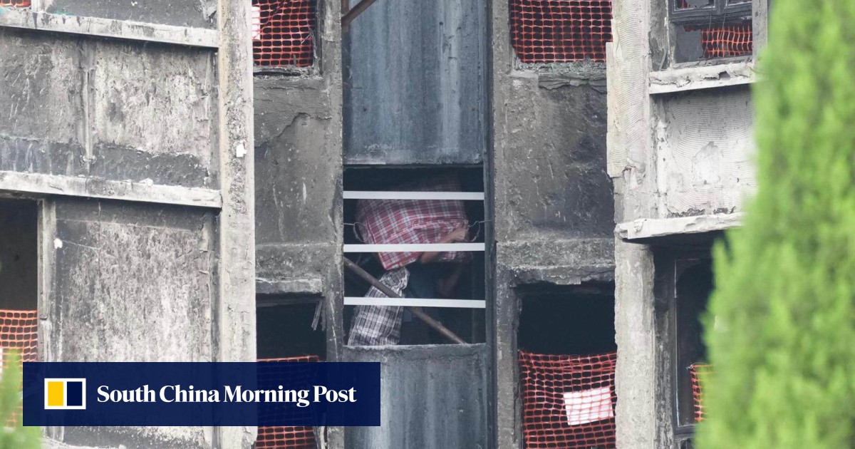 Residents thank life-saving neighbours, use robots to search charred Wang Fuk Court flats