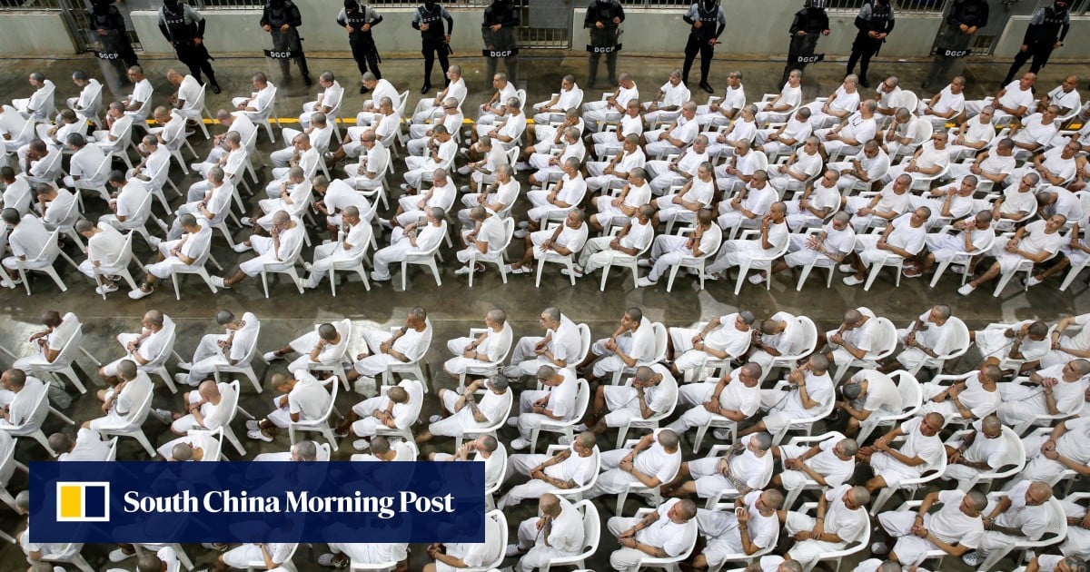 Shackled and shaved: El Salvador holds mass trial for hundreds of gang members