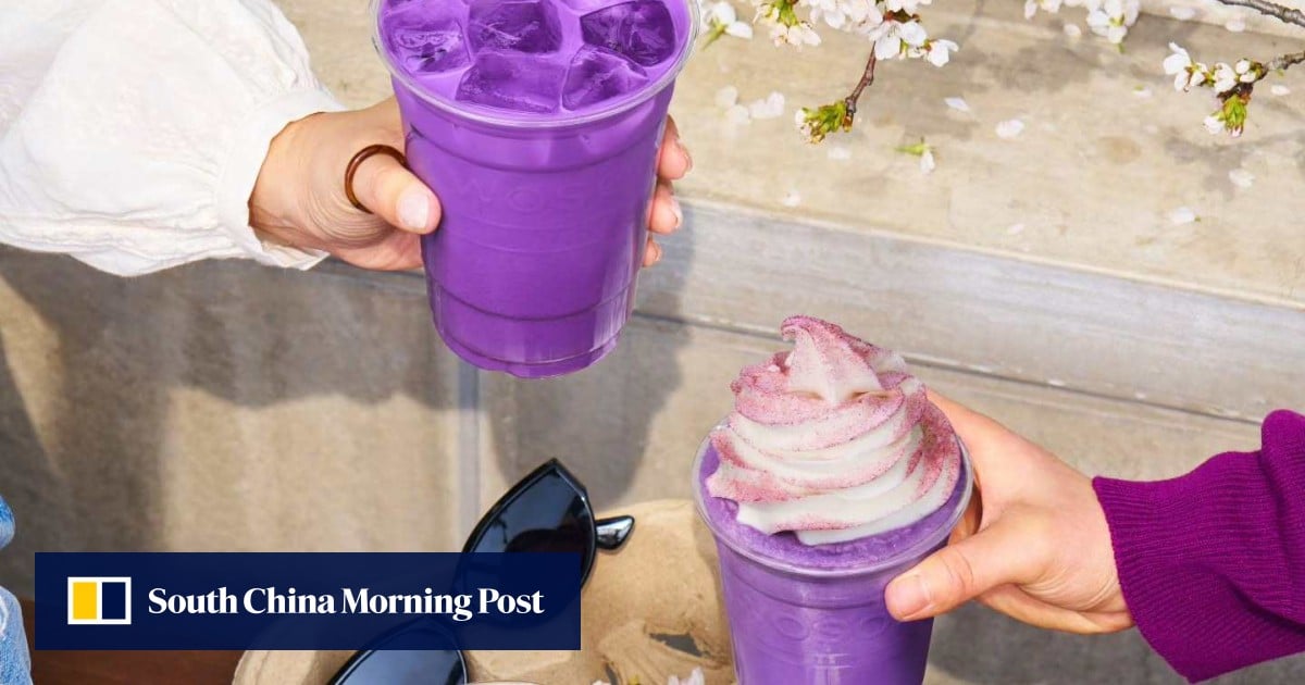 How viral ube drinks and desserts are taking over South Korean cafes