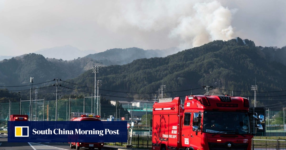 Japan evacuates thousands as hundreds of firefighters battle wildfires