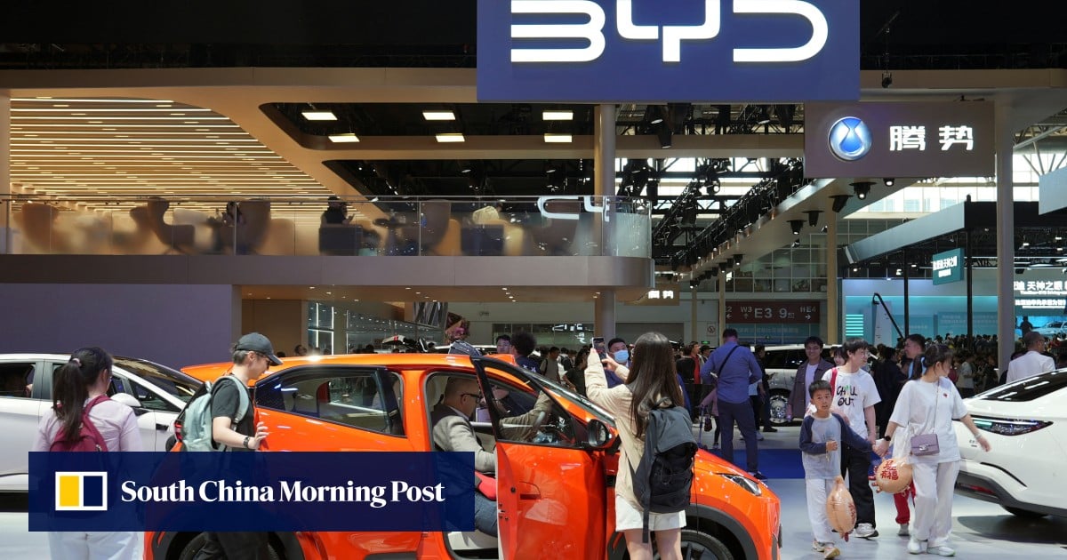 BYD, China’s EV king, posts a 55% slump in first-quarter profit