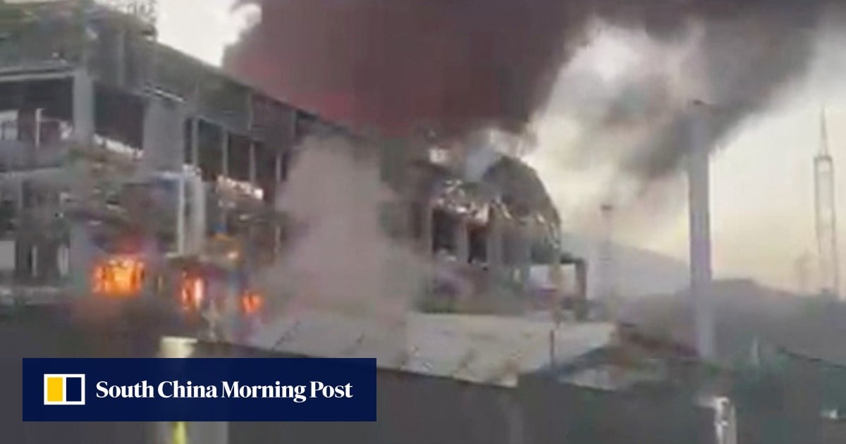 Ukrainian drone attack on Russian oil refinery causes major fire, officials say