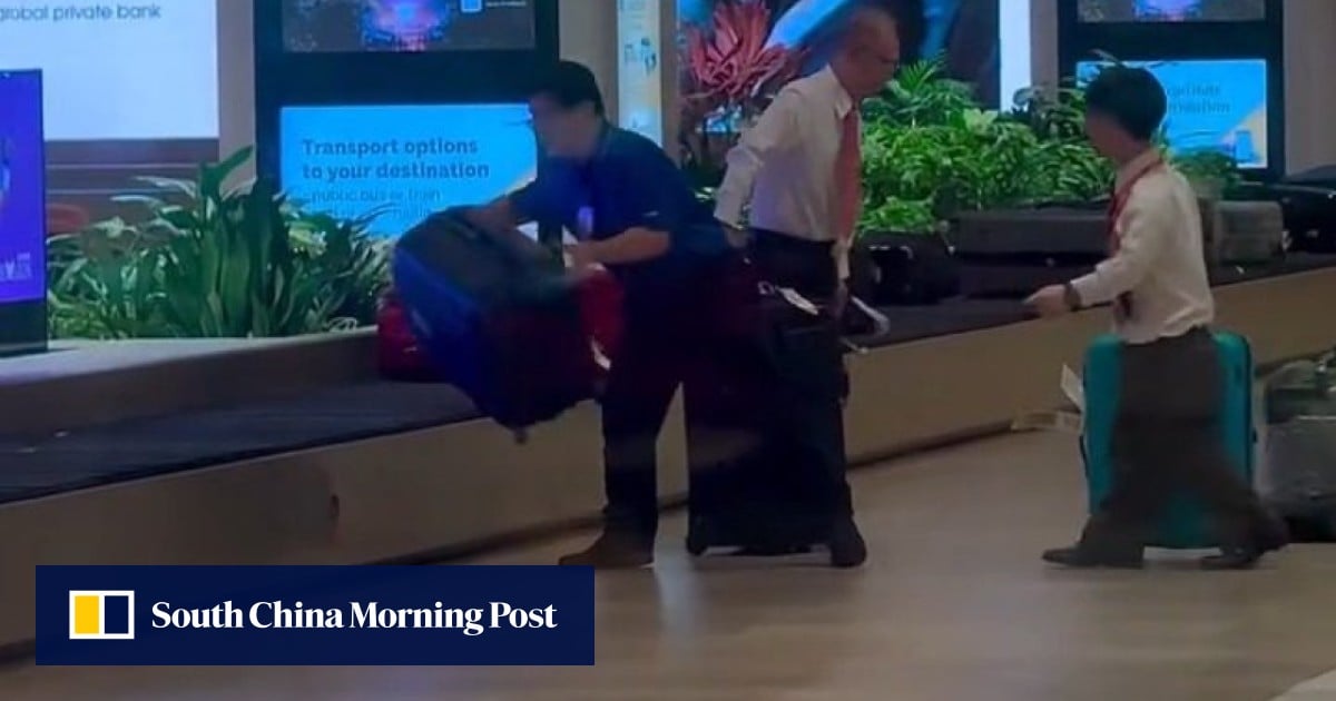 Singapore firm sorry after Changi Airport baggage handler caught tossing luggage