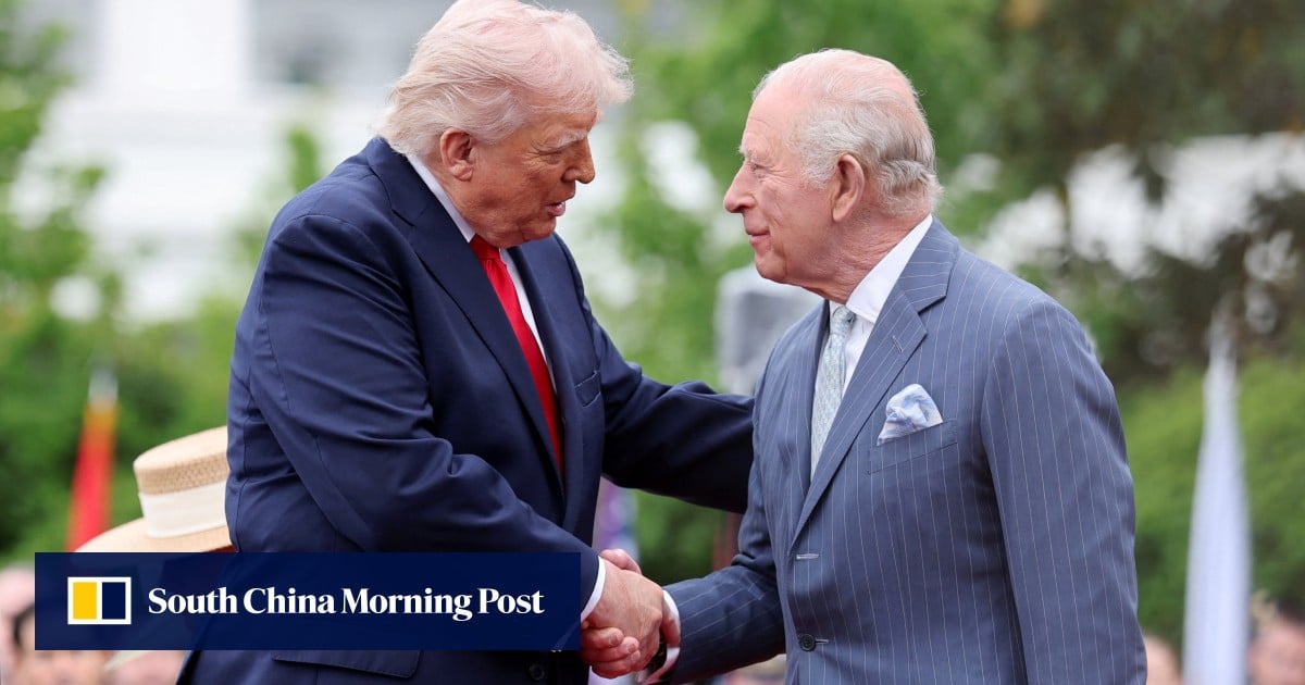 Trump welcomes King Charles to White House on ‘beautiful British day’