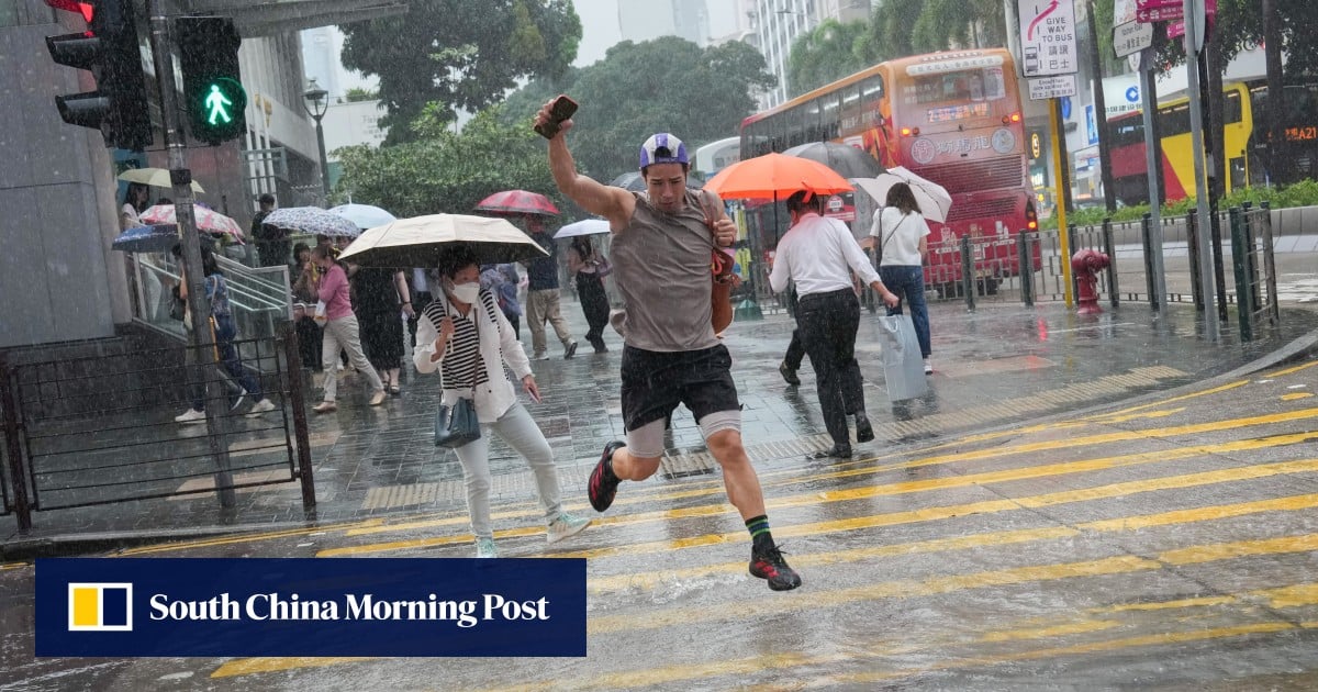 Amber rainstorm warning issued as thunderstorms hit Hong Kong