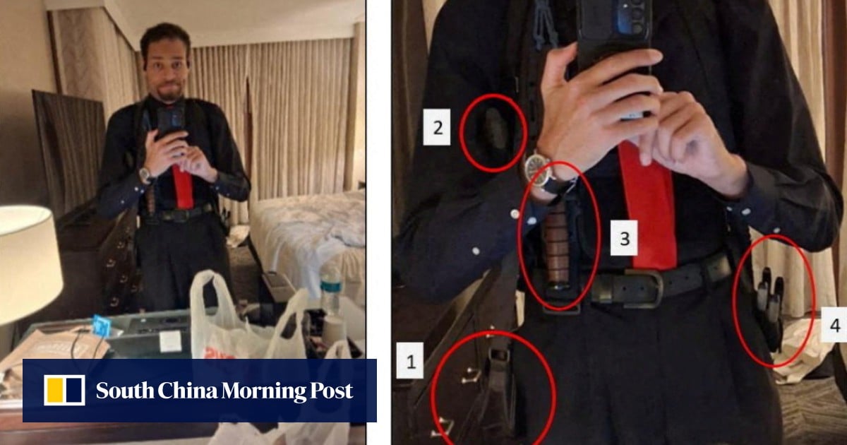 Man charged with trying to kill Trump took photo with knife in hotel