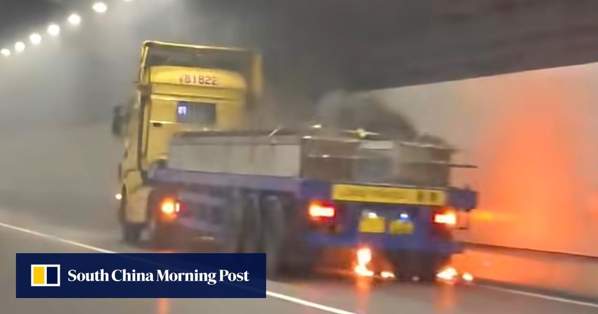 Traffic hit as truck catches fire in tunnel of Hong Kong’s mega bridge