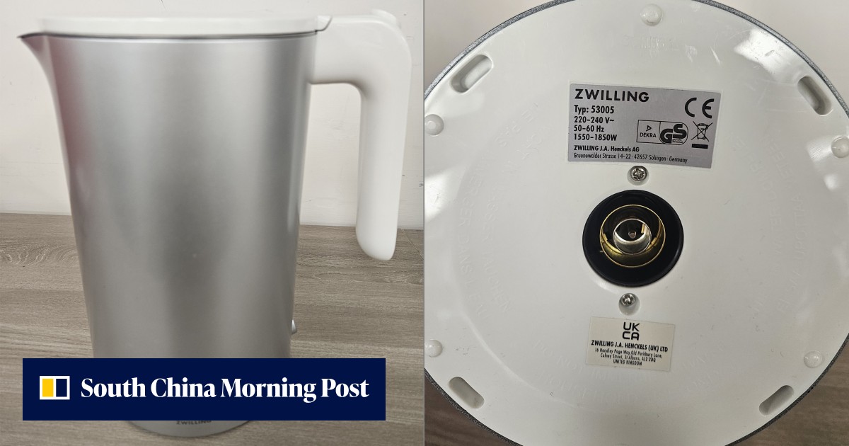 Hong Kong recalls Zwilling electric kettle over handle defect and scalding risk