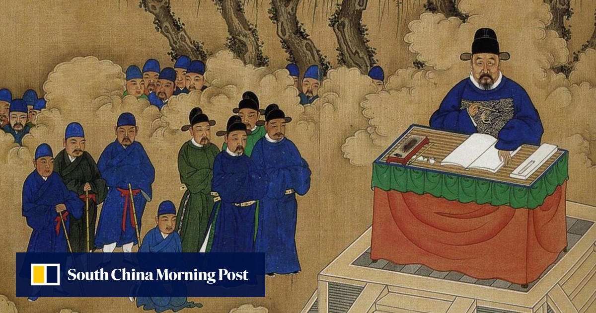 Ancient China laws punished men for crying; people writing badly made to drink ink