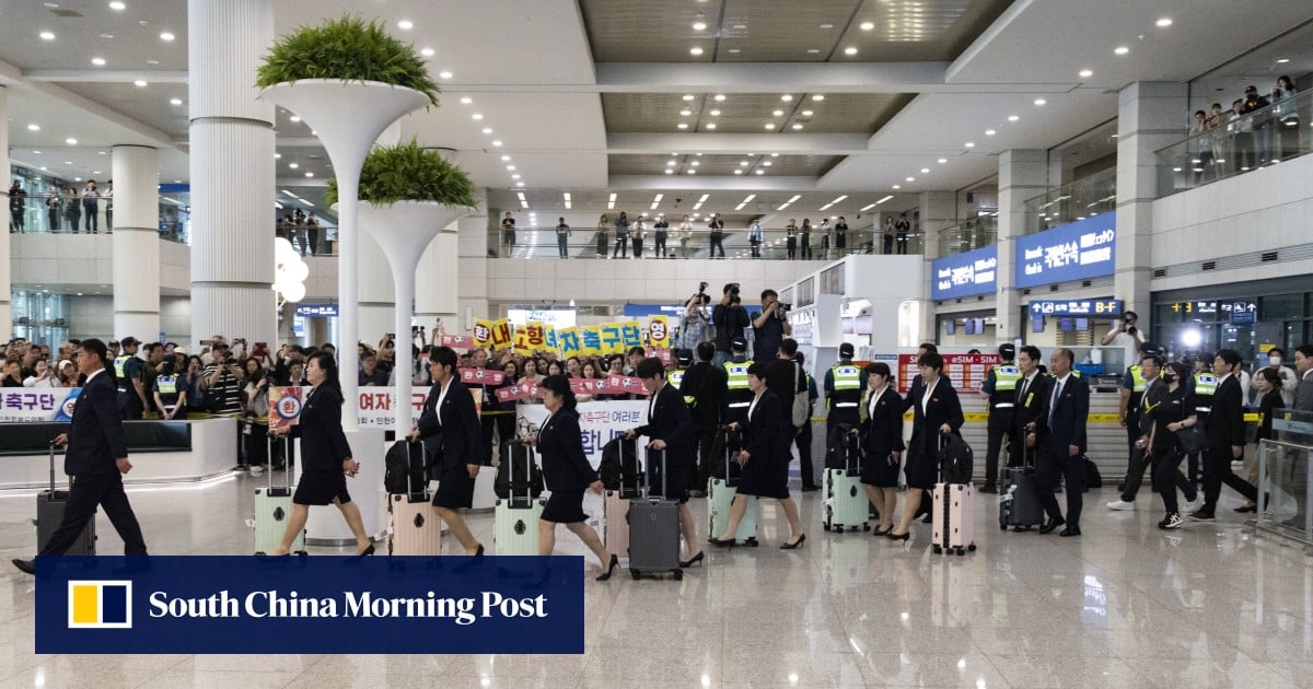 North Korean footballers arrive in South, match tickets sell out