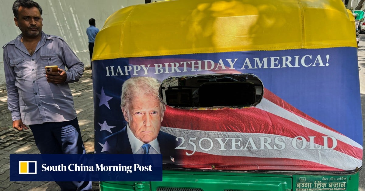 Why Trump’s face is popping up on Indian autorickshaws