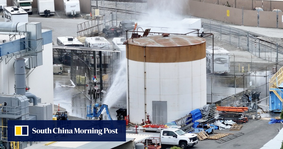 Possible fissure in California chemical tank may help prevent explosion, official says