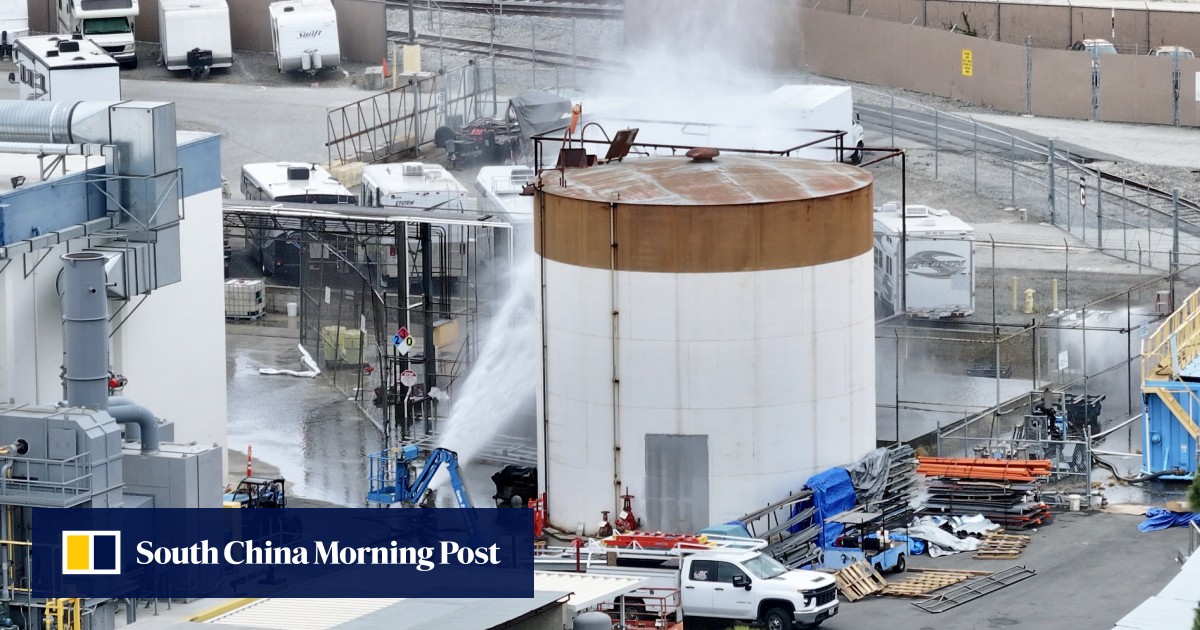 Possible fissure in California chemical tank may help prevent explosion, official says