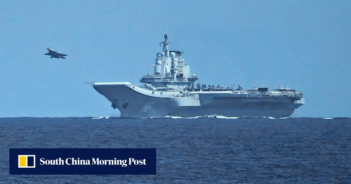 China’s Type 054B frigate makes carrier force debut with Liaoning for live-fire drills