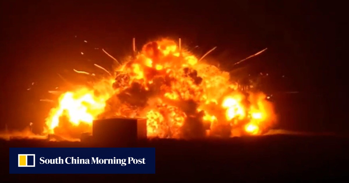 Blue Origin rocket explodes on launch pad during ‘hotfire test’