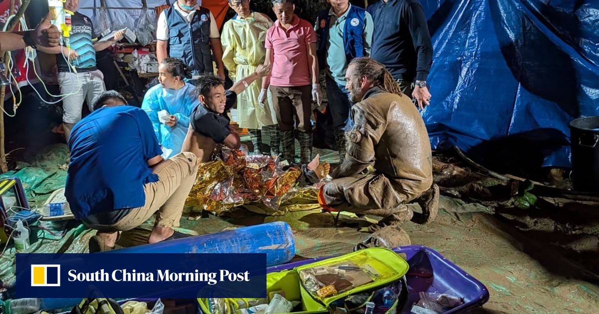 5 villagers trapped in flooded Laos cave freed after 10-day ordeal
