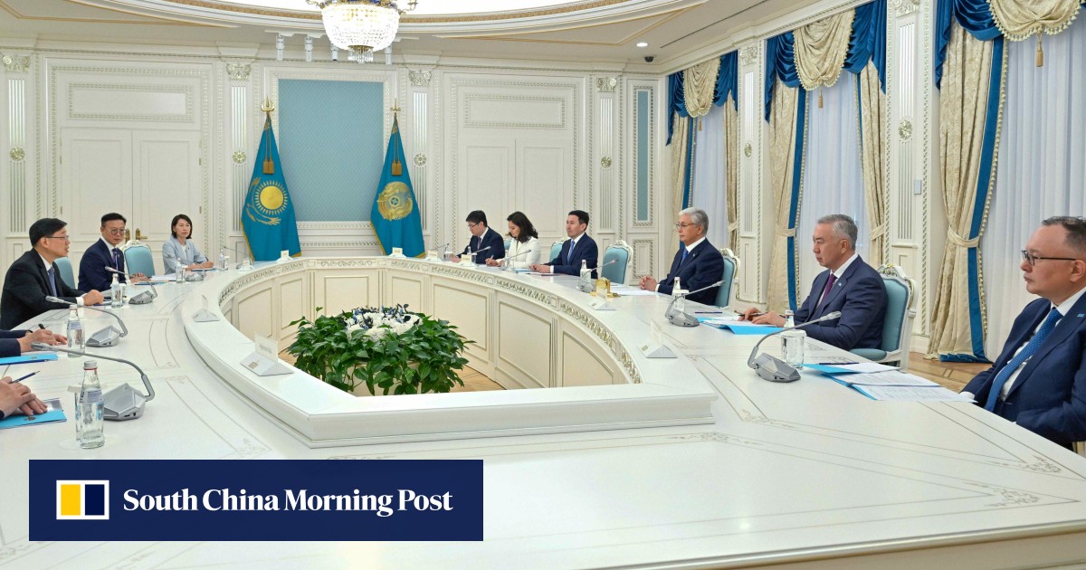 Make use of Hong Kong’s advantages, John Lee urges Kazakhstan leaders, companies