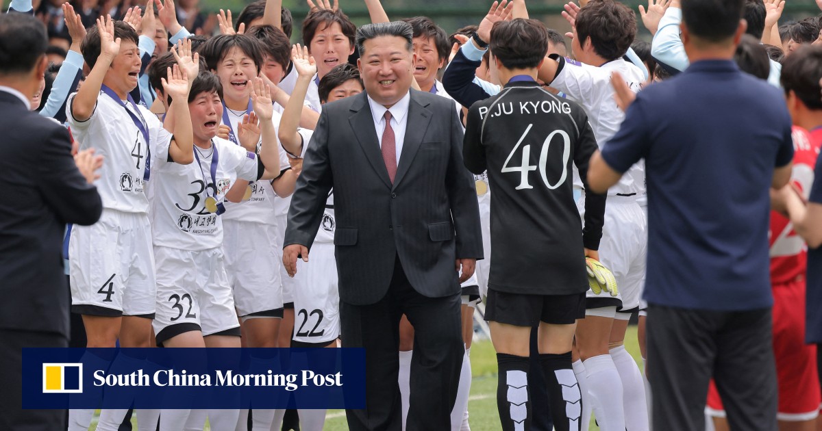Tears in North Korea as Kim meets footballers after historic title win
