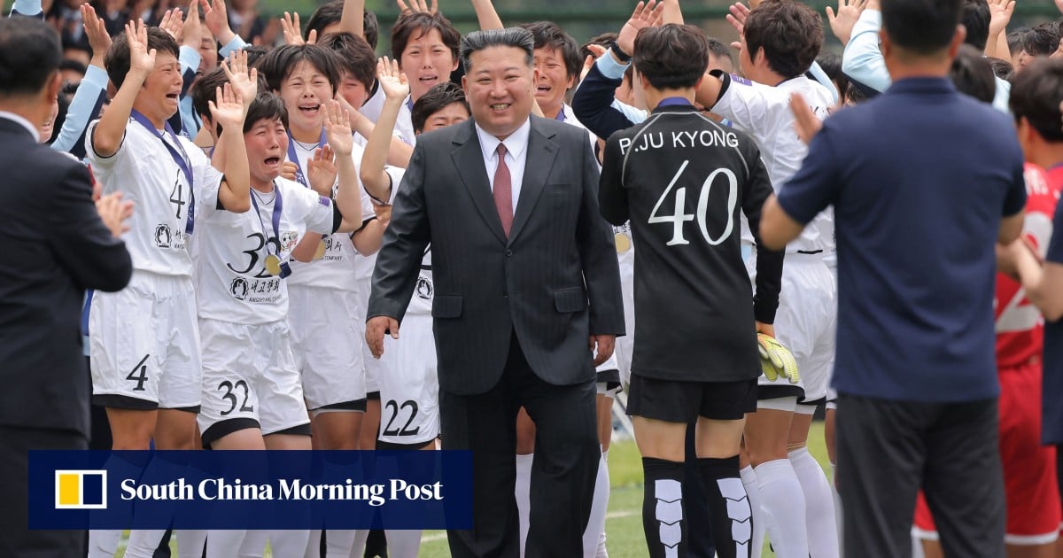 Tears in North Korea as Kim meets footballers after historic title win