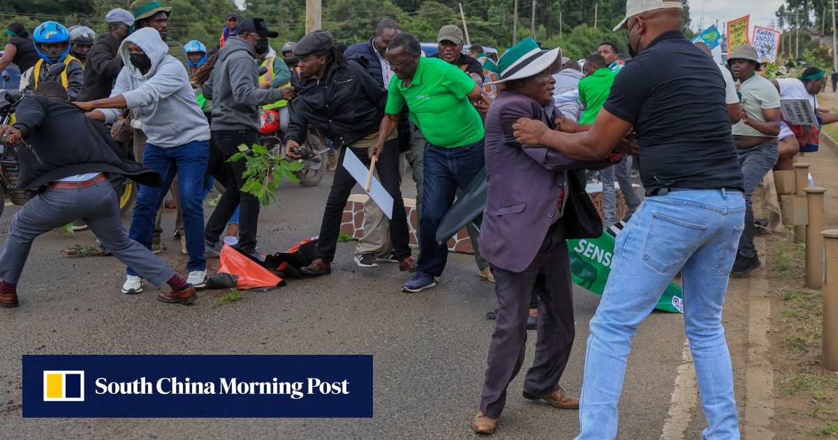 Kenya police fire tear gas, arrest ex-chief justice at national park protest