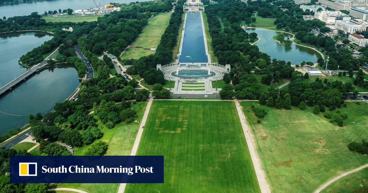 Giant ‘8647’ anti-Trump markings appear in US capital Giant ‘8647’ anti-Trump markings appear in US capital