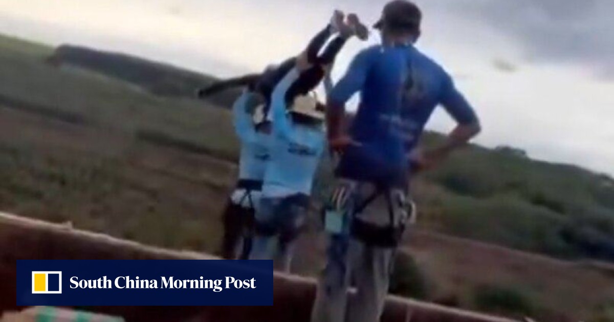 Brazilian woman killed after being thrown off bridge without rope is buried in Sao Paulo
