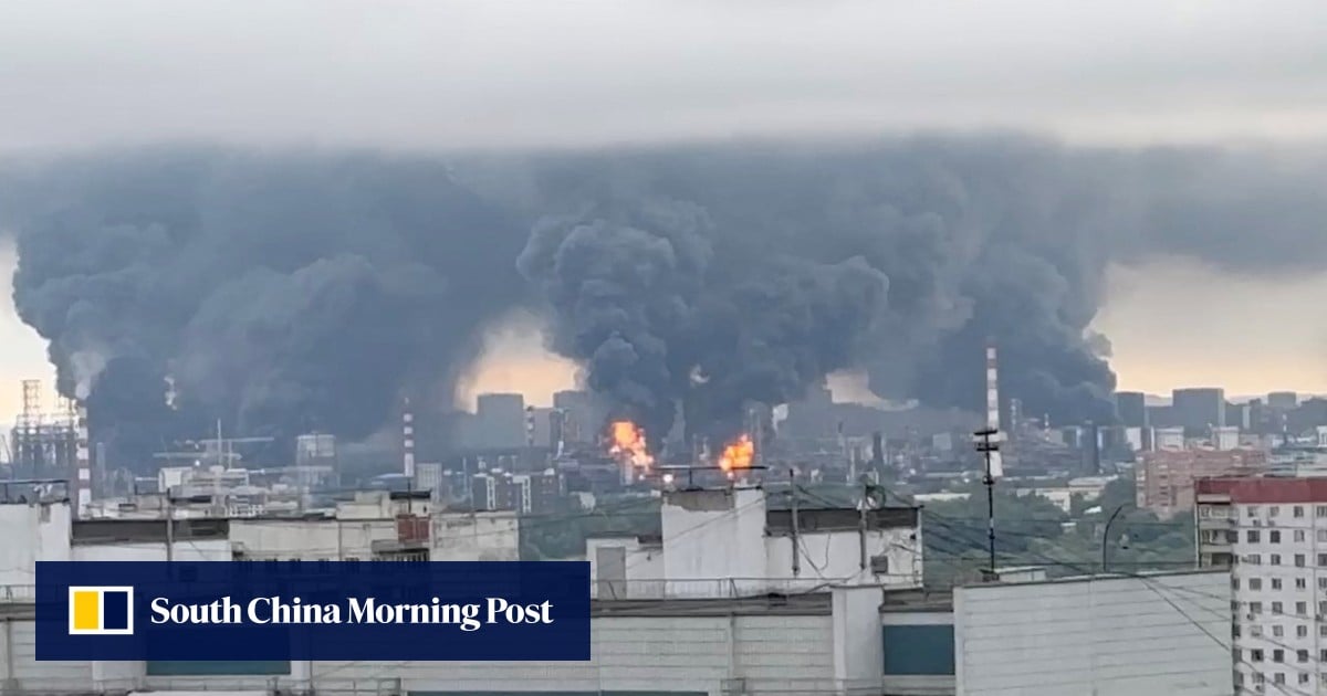 Drones hit Moscow oil refinery as Russia and Ukraine exchange strikes Drones hit Moscow oil refinery as Russia and Ukraine exchange strikes