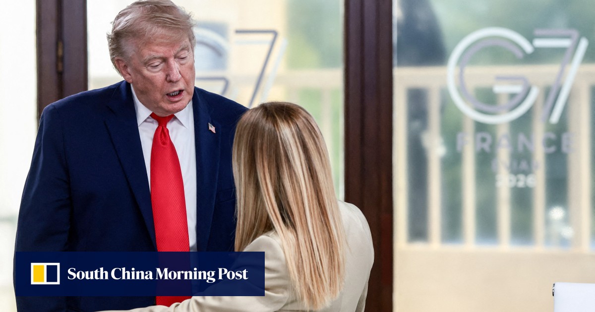 Trump escalates spat with Italy’s Meloni over G7 photo claim