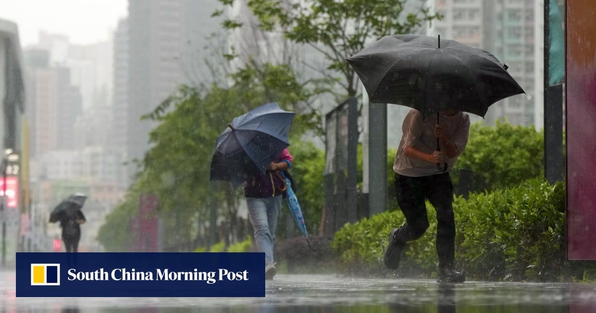 Hong Kong issues red rainstorm warning as education authorities suspend classes