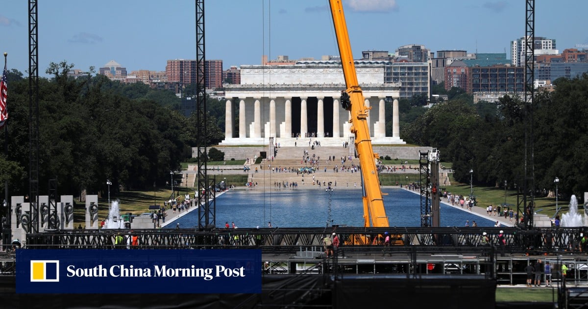 Liner of Trump’s reflecting pool was cut with sharp blade, National Park Service says Liner of Trump’s reflecting pool was cut with sharp blade, National Park Service says