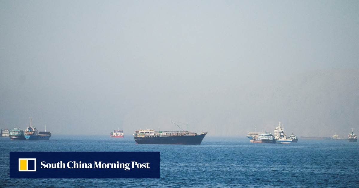 Singapore-flagged cargo ship hit by ‘unknown projectile’ while crossing Hormuz