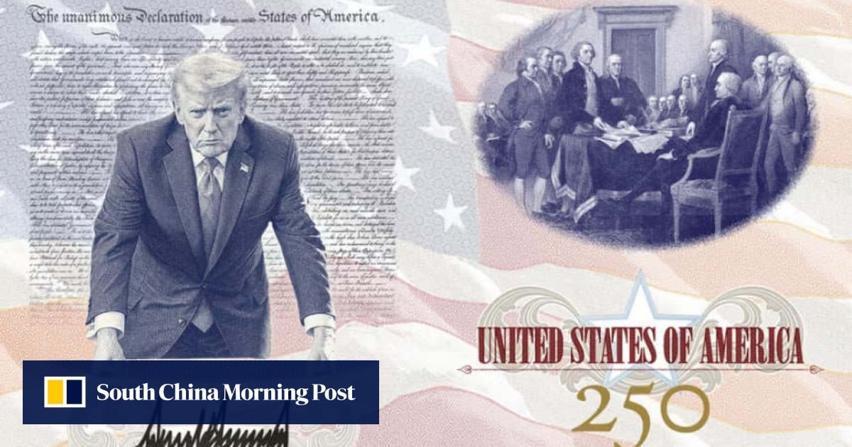 Trump unveils new US passport with his own face inside Trump unveils new US passport with his own face inside