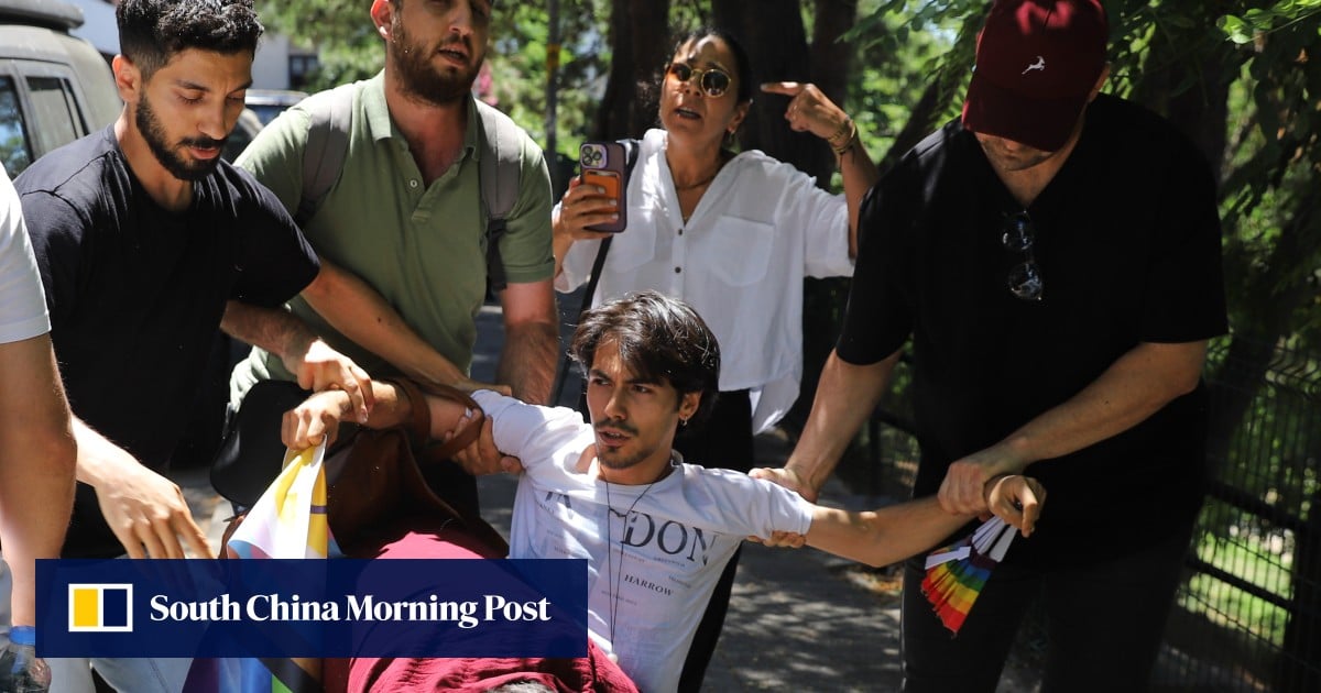 Police in Turkey detain dozens at Istanbul Pride event after authorities banned march Police in Turkey detain dozens at Istanbul Pride event after authorities banned march