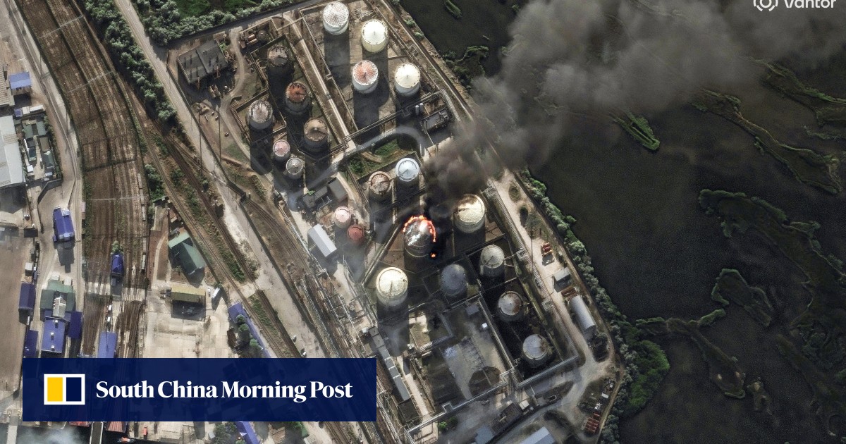 Ukraine drones ignite Russian refinery as Putin acknowledges fuel shortages