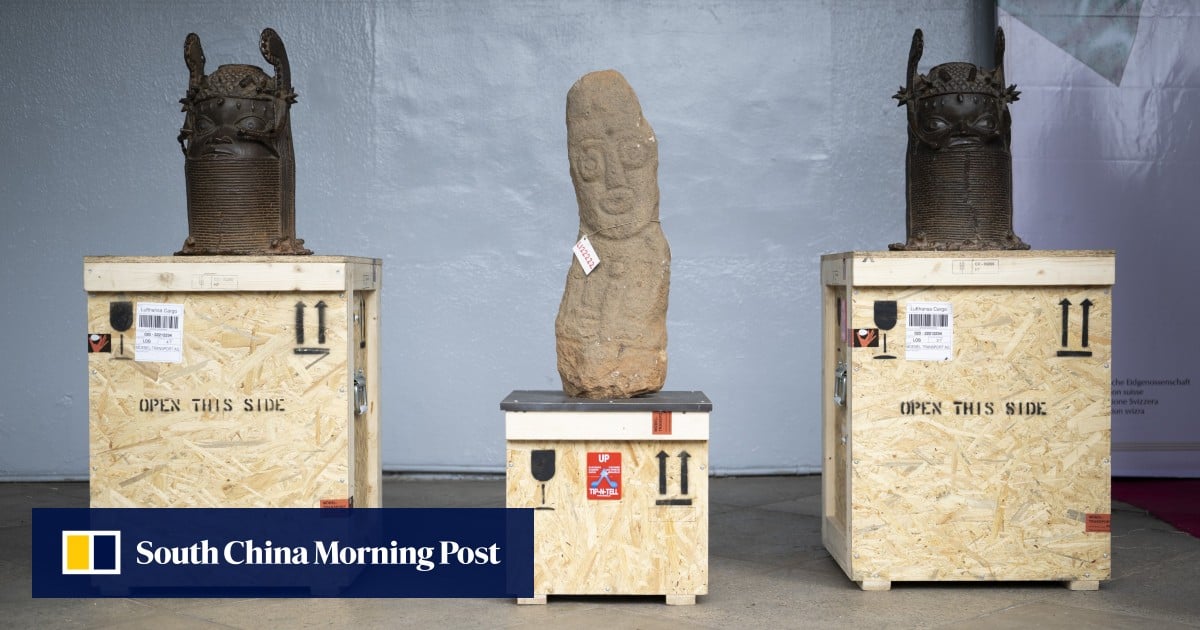Switzerland returns 18 historic Benin Bronzes to Nigeria Switzerland returns 18 historic Benin Bronzes to Nigeria