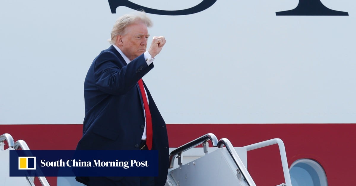Trump takes first flight on new Air Force One, a gift from Qatar Trump takes first flight on new Air Force One, a gift from Qatar