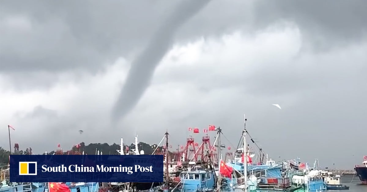Hong Kong cancels red rainstorm signal as suspected waterspout spotted