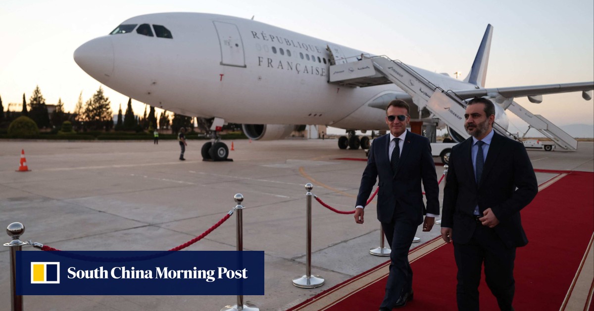 France’s Macron in Syria on first post-Assad visit by a Western leader