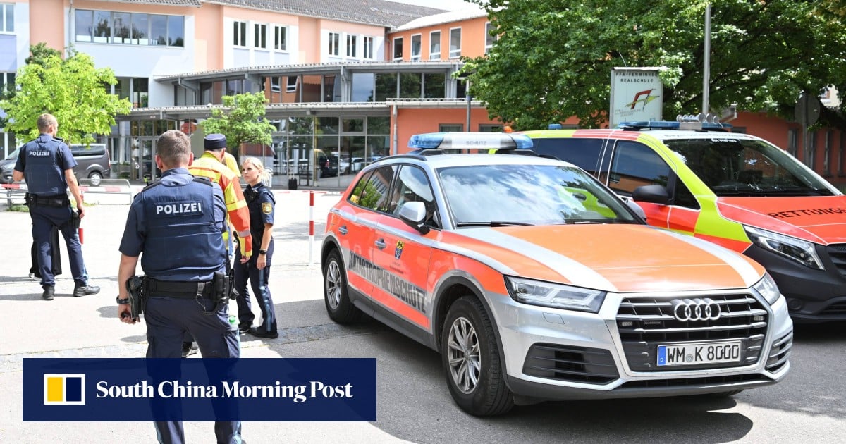 Teen, 16, arrested after two girls seriously wounded in German school ‘rampage’
