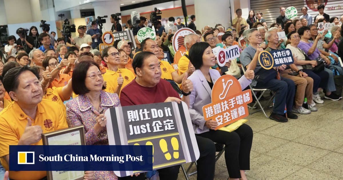 Hong Kong rail operator taps star power to promote safer escalator use