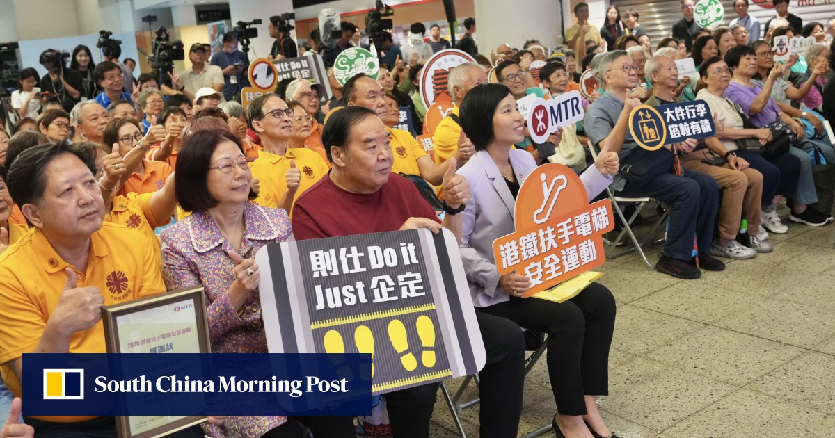 Hong Kong rail operator taps star power to promote safer escalator use