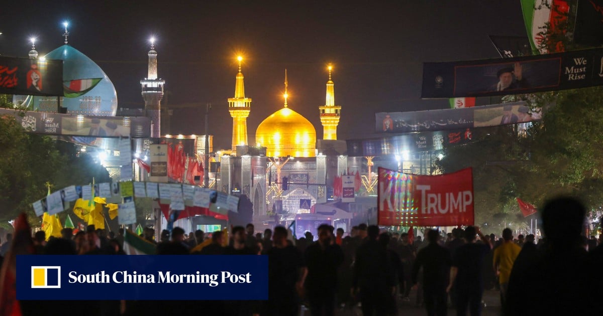 Iran mourners defiant at Khamenei burial: ‘only revenge can soothe the pain’ Iran mourners defiant at Khamenei burial: ‘only revenge can soothe the pain’