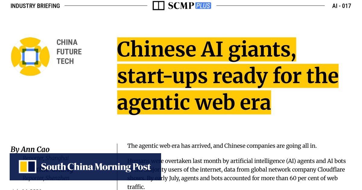 Chinese AI giants, start-ups ready for the agentic web era