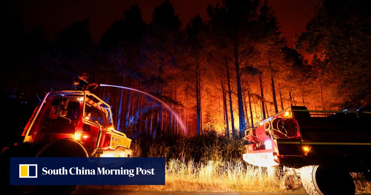 Heatwave-fuelled wildfires rage in southern France, Italy and Spain Heatwave-fuelled wildfires rage in southern France, Italy and Spain