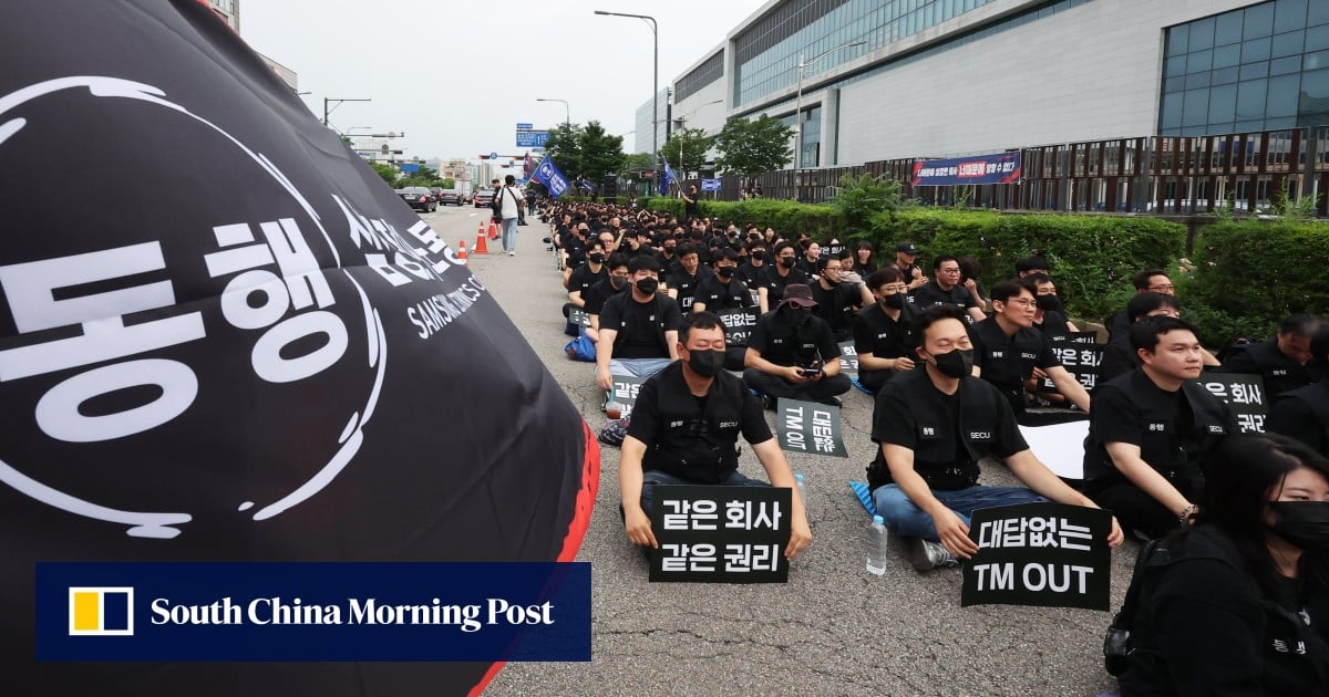 South Korean labour unions push for higher payouts after Samsung’s US$400,000 bonus