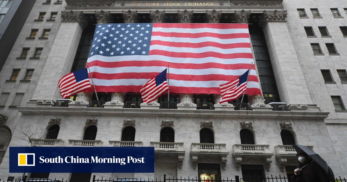 Một góc nhìn về Sở Giao dịch Chứng khoán New York trên Phố Wall tại thành phố New York (Ảnh: AFP)