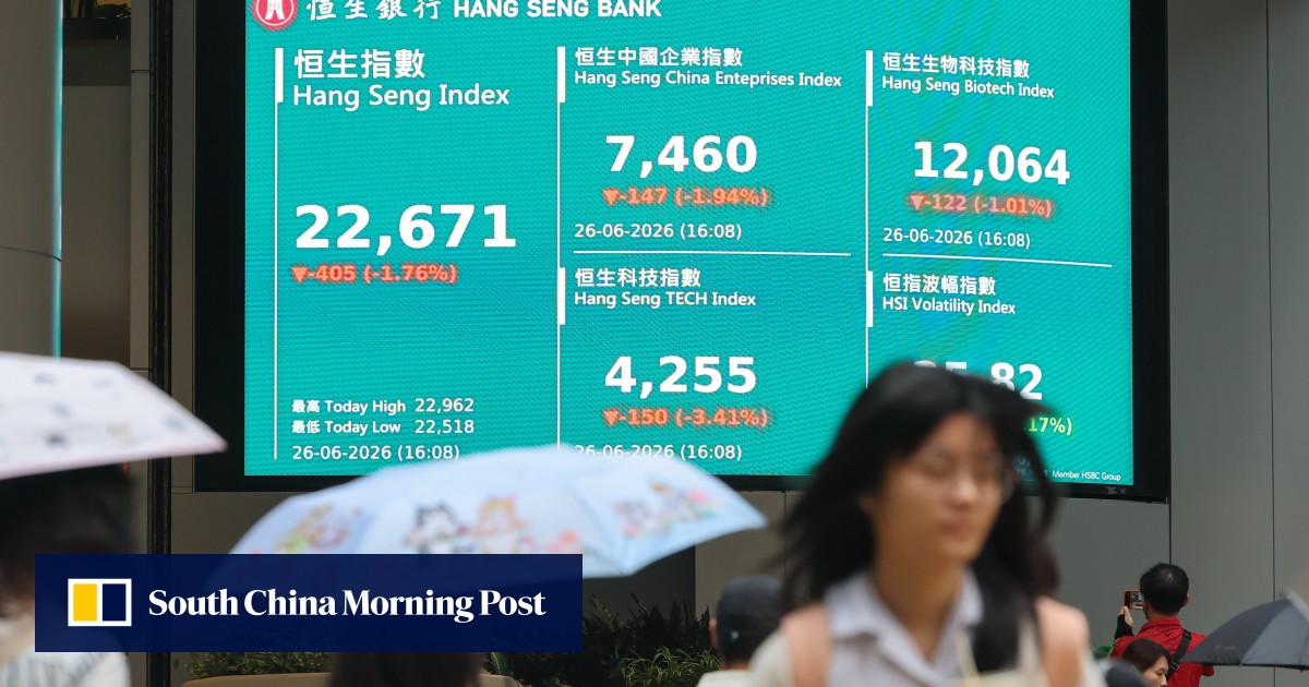 Hong Kong’s Exchange Fund first-half earnings fall 37% on equity slump, softer bond income