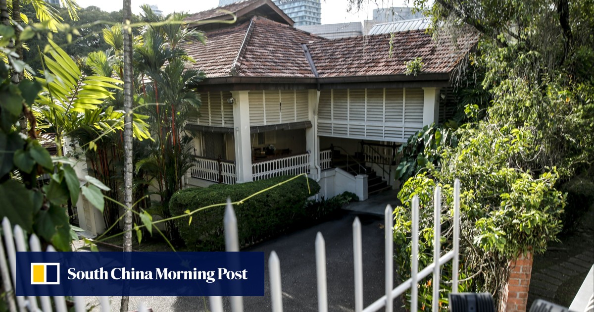 Cổng chính của số 38 Oxley Road, nhà của cố Thủ tướng đầu tiên của Singapore Lý Quang Diệu (Ảnh: EPA)
