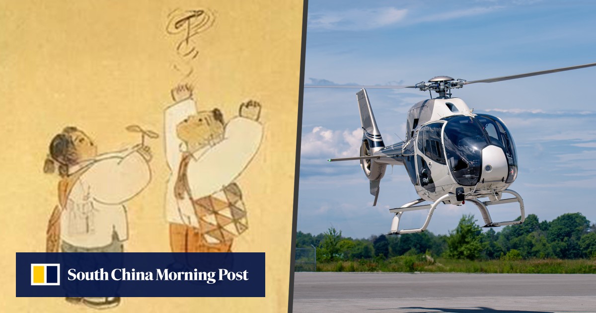 What is ‘bamboo-copter’, its links to China and Japan; how it inspired modern helicopters